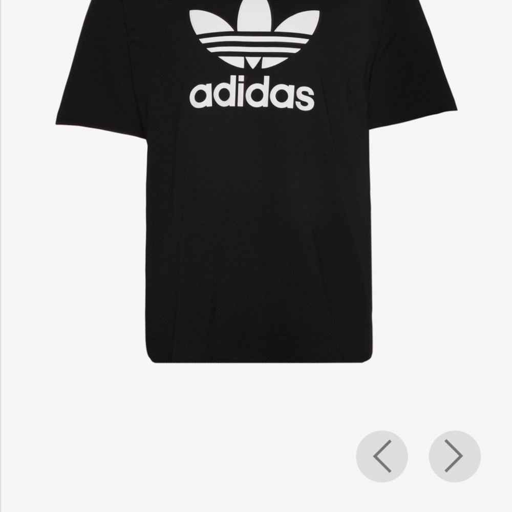 Adidas Black Tee with Iconic White Emblem